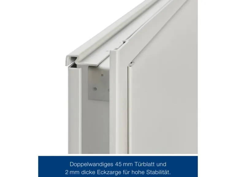 Hörmann Brandschutzklappe T30 H8-5 Grauweiß 800 mm x 1.875 mm DIN L u. R