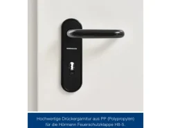 Hörmann Brandschutzklappe T30 H8-5 Grauweiß 875 mm x 1.000 mm DIN L u. R