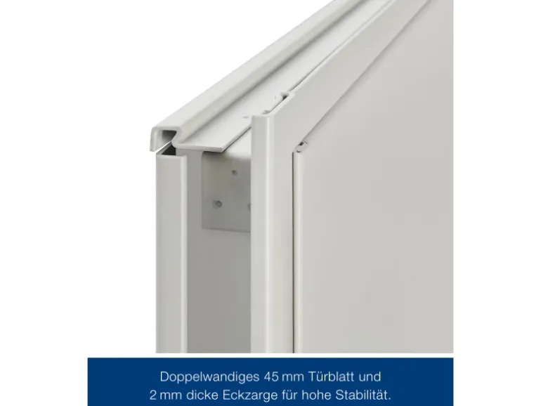 Hörmann Brandschutzklappe T30 H8-5 Grauweiß 875 mm x 875 mm DIN L u. R