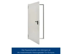 Hörmann Feuerschutz-Tür T 30-H8-5, 87,5 cm x 200 cm x 4,5 cm Grauweiß
