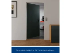 Hörmann Feuerschutz-Tür T 30-H8-5, 100 cm x 200 cm x 4,5 cm Grauweiß