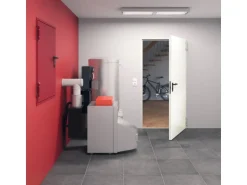 Hörmann Feuerschutz-Tür T30-H8-5, 87,5 cm x 187,5 cm x 4,5 cm Grauweiß