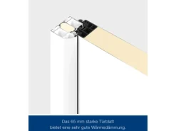 Hörmann Haustür Thermo65 Motiv 610S Anthrazitgrau 110 cm x 210 cm DIN R