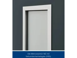 Hörmann Mehrzweck-/Kellertür H8-5 LA (Glas) RAL 7016 Links/Rechts 87,5 x 200 cm