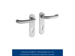 Hörmann Mehrzweck-/Kellertür H8-5 LA (Glas) RAL 7016 Links/Rechts 87,5 x 200 cm