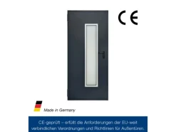 Hörmann Mehrzweck-/Kellertür H8-5 LA (Glas) RAL 7016 Links/Rechts 100 x 200 cm