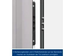 Hörmann Sicherheitstür KSI Thermo46 Verkehrsweiß 87,5 cm x 200 cm DIN L