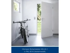 Hörmann Sicherheitstür KSI 40-1 RC2 Verkehrsweiß 75 cm x 187,5 cm DIN L