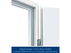 Hörmann Tür-Element mit Eckzarge KSI 40-1 DIN Links 87,5 cm x 200 cm