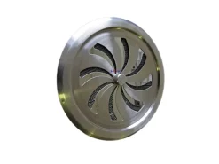 Häusler Edelstahl Abluftgitter LG-6512 L V2A Zuluft Schiebegitter DIN 125 Lüftungsgitter