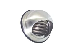 Häusler Edelstahl Abluftgitter LG-5010 Rund Rohranschluss DIN 100 Lüftungsgitter