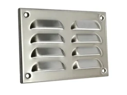 Häusler Edelstahl Lüftungsgitter LG 50710 Zuluft Abluftgitter 130 x 90 mm