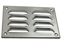 Häusler Edelstahl Lüftungsgitter LG 50710 Zuluft Abluftgitter 130 x 90 mm