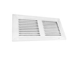 Häusler Lüftungsgitter LG 3015 MGSW Lamellengitter Weiß 300 x 150 Abluftgitter