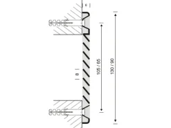 Häusler Lüftungsgitter LG 50305 Alu weiß Zuluft Abluftgitter 130 x 90 mm