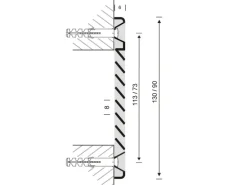 Häusler Lüftungsgitter LG 50205 Alu F1 Lamellengitter 130 x 90 mm Zuluft Abluftgitter