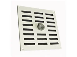 Häusler Lüftungsgitter LG 2525 SW Schiebegitter Alu Weiß PVD 250 x 250 Abluftgitter