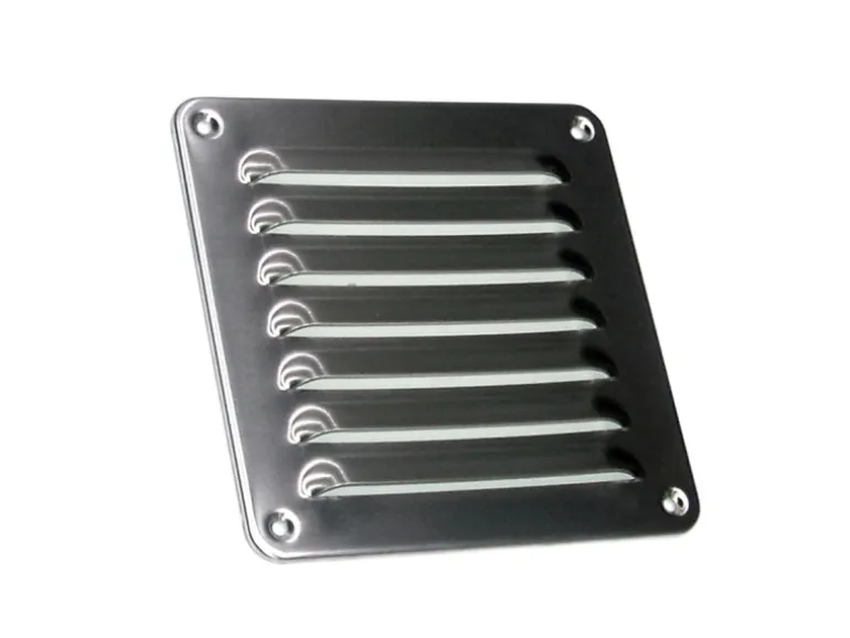 Häusler Lüftungsgitter LG-1616 L Edelstahl V2A 155 x 155mm Zuluft Abluftgitter