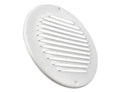 Häusler Lüftungsgitter LG R 175 W Rund Alu Weiß PVD Ø 175 Abluftgitter