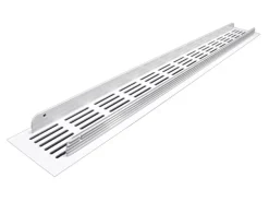 Häusler Lüftungsgitter LG-5006 Weiß PVD Stegblech 500 x 6 0mm Zuluft Abluft Türgitter