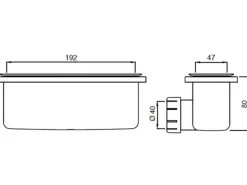 Ideal Standard Ablaufgarnitur Ultra Flat New Chrom