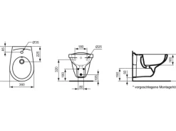 Ideal Standard Wandbidet Eurovit Weiß