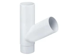 Inefa Abzweiger Fallrohr PVC 60 Grad DN 100/100 Weiß Dachentwässerung