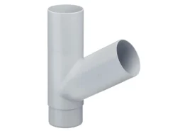 Inefa Abzweiger Fallrohr PVC 60 Grad DN 85/85 Grau Dachentwässerung