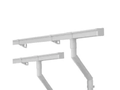 Inefa Dachrinnen Set PVC 2x 3m NW 68 Kastenrinne Weiß Dachentwässerung