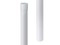 Inefa Fallrohr PVC 200cm DN 75 Weiß Ableitung von Regenwasser