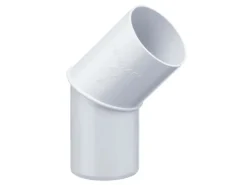 Inefa Fallrohrbogen 45 Grad PVC DN 100 Weiß Dachentwässerung