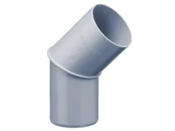 Inefa Fallrohrbogen 45 Grad PVC DN 85 Grau Zuverlässige Dachentwässerung