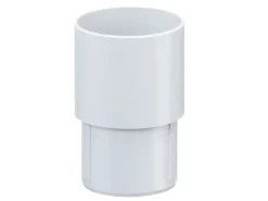 Inefa Fallrohrverbinder PVC DN 50 Weiß Verbindungselement Fallrohr