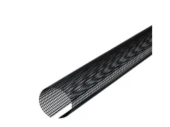 Inefa Laubschutzgitter 10x 2m x 100-125mm PVC Dachrinnen Laubschutz Schwarz