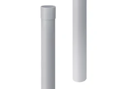 Inefa Regenrinnen Fallrohr 100cm DN 85 PVC Grau Ableitung von Regenwasser