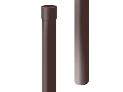 Inefa Regenrinnen Fallrohr 100cm DN 75 PVC Dunkelbraun Ableitung von Regenwasser