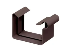 Inefa Rinnenverbinder Kastenrinne PVC NW 68 Dunkelbraun Verbindungselement