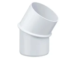 Inefa Rohrbogen 30 Grad PVC DN 100 für Fallrohr Weiß Verbindungselement