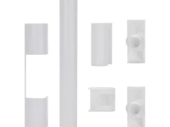 JM Meeth Abdeckkappen Set für Kunststofffenster Weiß 3-tlg.