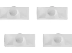 JM Meeth Wasserlochkappen für Kunststofffenster 4 Stück Weiß