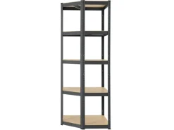 Juskys Eckregal Lagerregal Corner Basic 180 x 70 x 40 cm in Grau