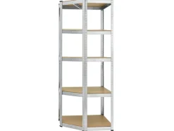 Juskys Eckregal Lagerregal Corner Basic 180 x 70 x 40 bis 70 cm