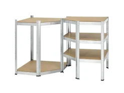 Juskys Eckregal Lagerregal Corner Basic 180 x 70 x 40 bis 70 cm