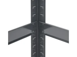 Juskys Eckregal Lagerregal Corner Easy 160 x 75 x 40 bis 75 cm Grau