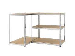 Juskys Lagerregal Basic 200 x 100 x 60 cm Verzinkt