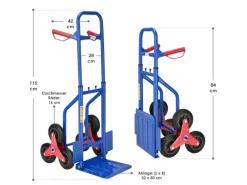 Juskys Treppensackkarre bis Max 100 kg
