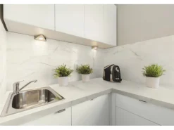 Kaindl Arbeitsplatte 60 cm x 3,8 cm Marmor Makrana Meterware