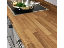 Kaindl Arbeitsplatte Nussbaum Butcherblock 60 cm x 3,8 cm Meterware