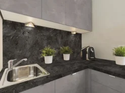 Kaindl Arbeitsplatte Schiefer 280 cm x 63,5 cm x 2,8 cm