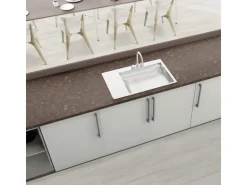 Kaindl Arbeitsplatte Steel Grey Coffee 63,5 cm x 3,8 cm Meterware